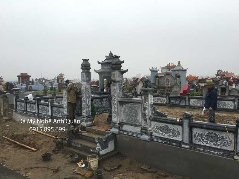 Khu lang mo dep co Lan can da DEP do Anh Quan - Ninh Binh