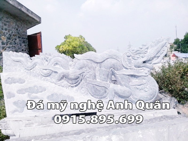 Rồng đá ĐẸP, Mẫu Rồng đá trắng cao cấp Anh Quân