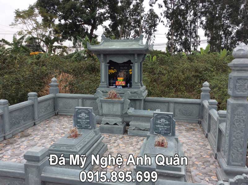 Toàn cảnh Lăng mộ đẹp, lăng mộ đá xanh rêu An Quân Ninh Vân, Hoa Lư, Ninh Bình