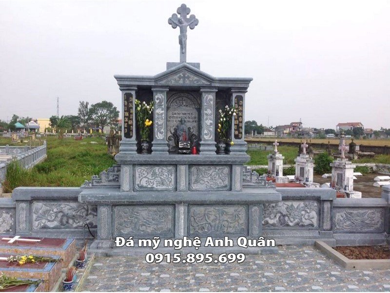 Mẫu Mộ đá Công giáo tại | của Đá mỹ nghệ Anh Quân