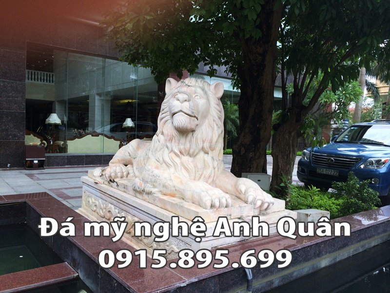 Sư tử đá nằm đẹp Anh Quân