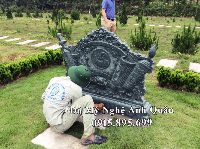 Mẫu Bình Phong đá Anh Quân