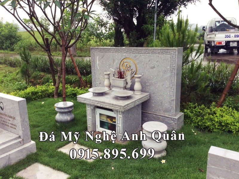 Mẫu lăng thờ đá hoa cương