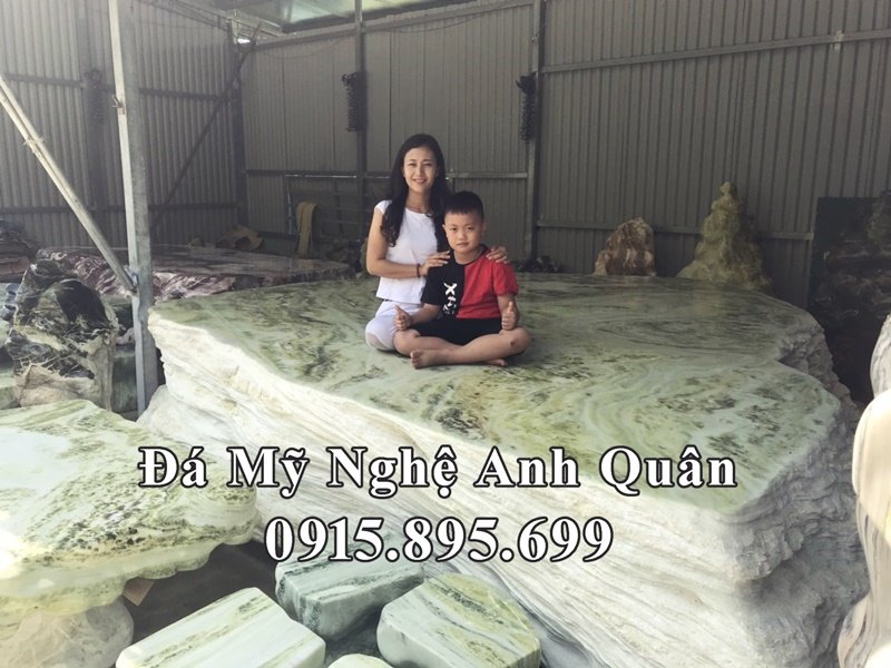 Bàn ghế đá tự nhiên cao cấp Đá mỹ nghệ Anh Quân