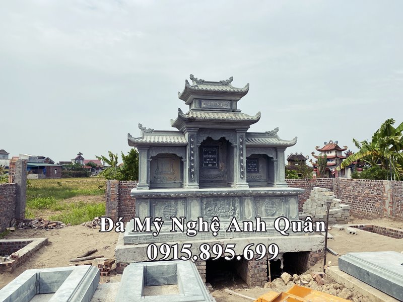 Xay Lang mo da dep voi Lang tho da Tam Quan hai mai cua Nghe nhan tre Anh Quan thiet ke