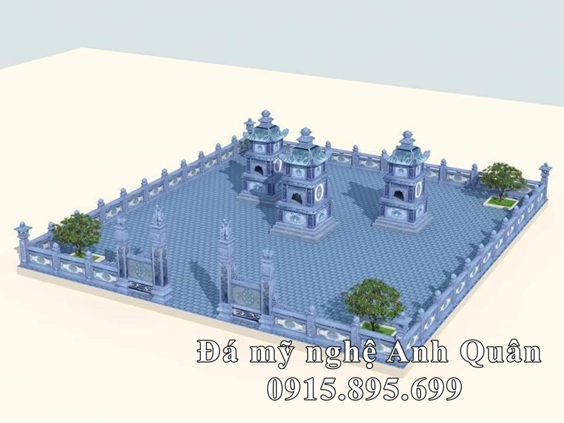 Thiet ke Lang Mo thap da - Vuon Bao thap da