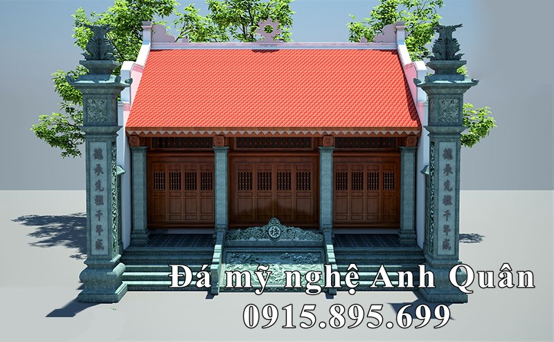 Thiet ke - Phoi canh Cot da Nha tho ho dep