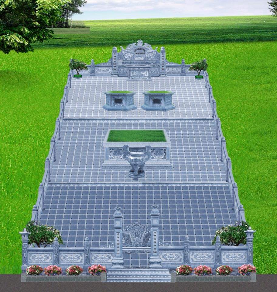 Thiet ke Phoi canh Khu Lang Mo da Luc giac dep