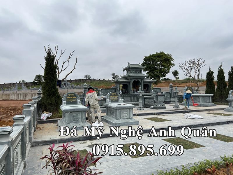 Thi cong hoan thien khu lang mo da