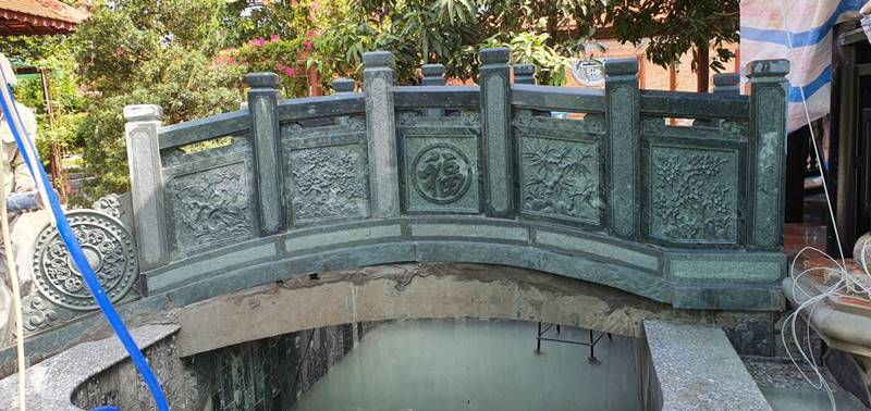 Mau Cau da - Cau bang da xanh khoi