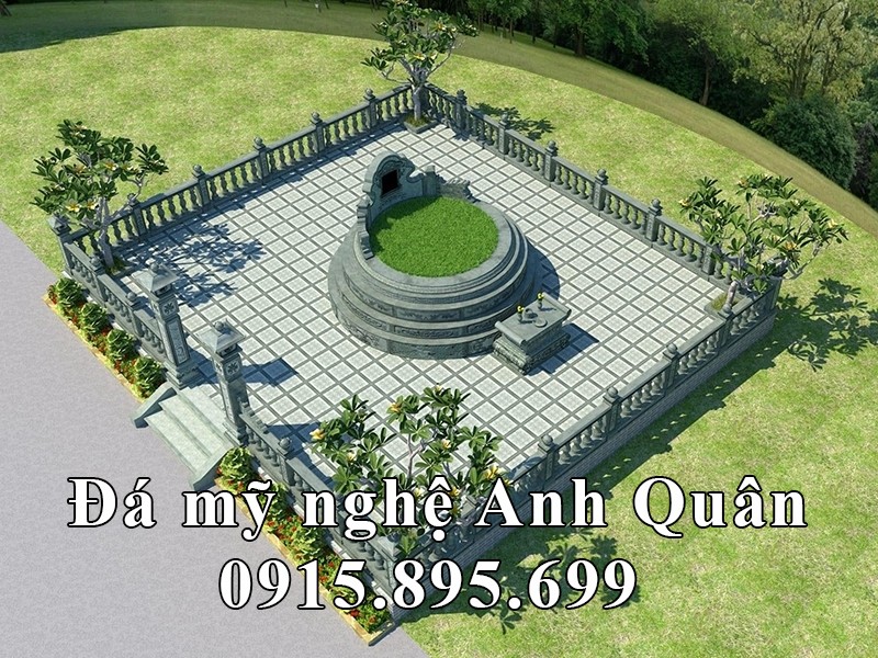 Thiết kế Lăng Mộ tròn đẹp (lăng mộ tổ)
