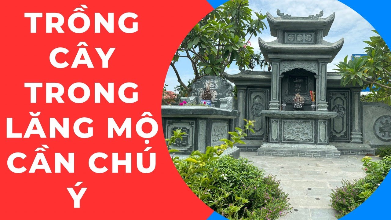 cach bo tri cay xanh trong cong trinh lang mo da