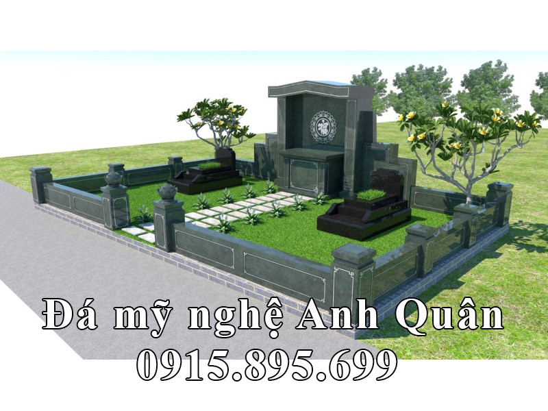 Thiết kế Lăng Mộ đá granite tại Hoa viên nghĩa trang