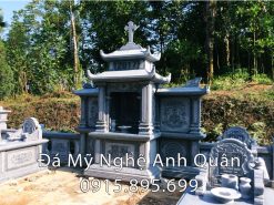 Xây Lăng Mộ đá Công giáo đẹp tại Phú Thọ 13 Lang da 2 mai tai Phu Tho
