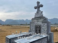 Mẫu Mộ đá đôi Công giáo 2024