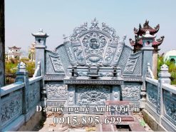 Cuốn thư đá Lăng Mộ tổ - Bình phong Mộ tổ đẹp