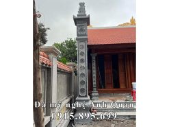 Mẫu Cột đá - Cột đồng trụ đá Nhà thờ họ/Từ đường