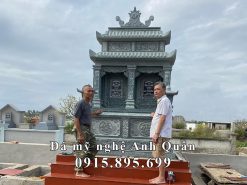 Mẫu Mộ đá đôi 2 mái đẹp - Mộ đá Hà Nội