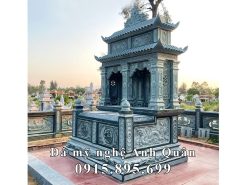 Mẫu Mộ đá đôi 2 mái đẹp tại Làng đá Ninh Vân, Ninh Bình.