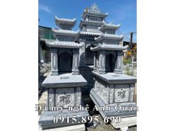Xây Mộ đá 3 mái đơn giản - Giá tốt