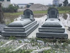 Mẫu Mộ đá xanh rêu - Mộ đá Anh Quân 2024 9 Mau Mo da 3 cap 2024 Anh Quan Ninh Binh