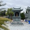 Lăng thờ đá 1 mái đẹp cho khu lăng mộ đá gia tộc, dòng họ