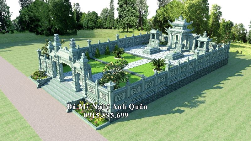 Thiết kế khu Lăng Mộ đá cao cấp 335m2