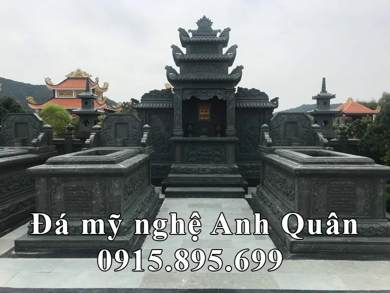 Mau Mo da xanh reu trong khu Lang Mo da gia dinh
