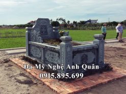Mộ đá xanh rêu đẹp tại Thái Bình
