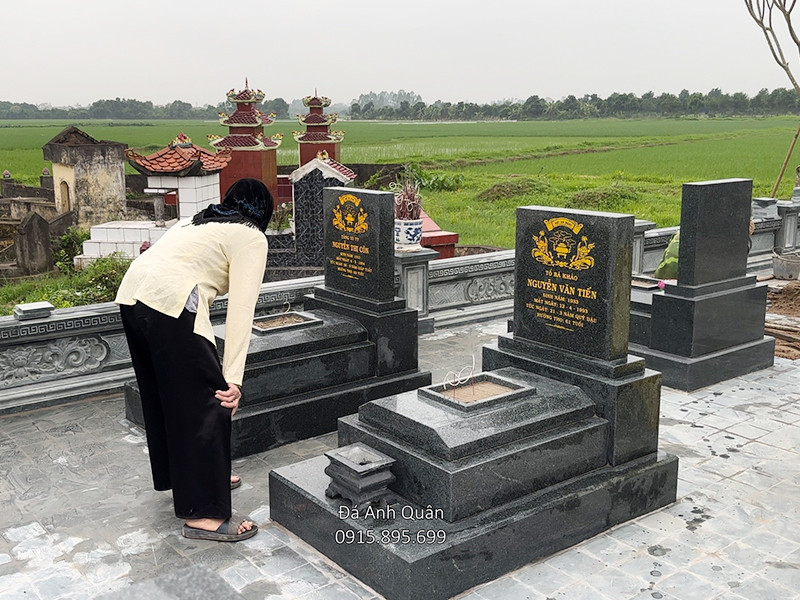 Xây Lăng Mộ đá granite đẹp tri ân đấng sinh thành
