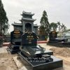 Mẫu Lăng Mộ đá granite đen chất lượng cao.