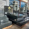 Tổng thể ngôi mộ đá granite đẹp