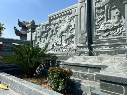 Hoa văn điêu khắc sắc nét, mang tính tâm linh và phong thủy sâu sắc.