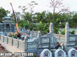 Vị trí xây lăng mộ đá đẹp, chuẩn phong thủy, thông thoáng.