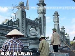 Đá xanh rêu Thanh Hóa loại đá tốt được nhiều gia đình, dòng họ lựa chọn hiện nay khi xây/sửa lăng mộ cho Cha Mẹ.