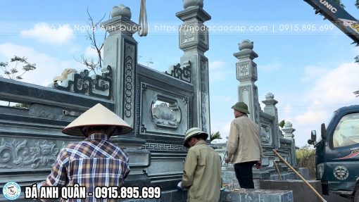 Đá xanh rêu Thanh Hóa loại đá tốt được nhiều gia đình, dòng họ lựa chọn hiện nay khi xây/sửa lăng mộ cho Cha Mẹ.