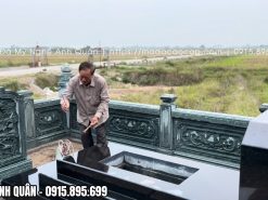 Xây Lăng Mộ đá đẹp thể hiện tình yêu, thương nhớ người Vợ quá cố.